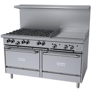 Garland Signature Starfire Pro 60" 6 Burner Gas Range w/ 24" Griddle - G60-6G24RR-SIGNATURE