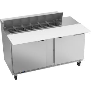 beverage-air 60in 12 Pan Two Section Sandwich Salad Prep Table - SPE60HC-12C 