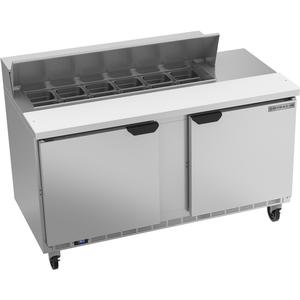 beverage-air 60in 12 Pan Two Section Sandwich Salad Prep Table - SPE60HC-12 