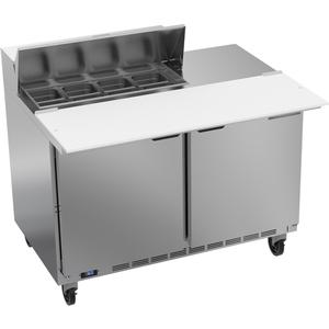 beverage-air 48in 8 Pan Two Section Sandwich Salad Prep Table - SPE48HC-08C 