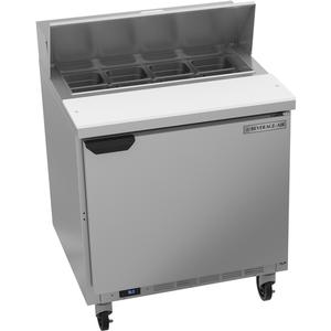 beverage-air 32in 8 Pan Two Section Sandwich Salad Prep Table - SPE32HC-08 