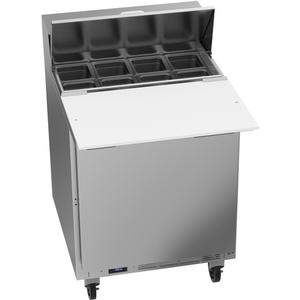 beverage-air 27in 8 Pan One Section Sandwich Salad Prep Table - SPE27HC-C-B 