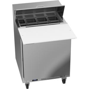 beverage-air 27in 8 Pan One Section Sandwich Salad Prep Table - SPE27HC-C 