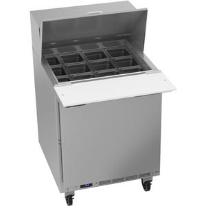 Beverage Air 27" 12 Pan One Section Mega Top Sandwich Salad Prep Table - SPE27HC-12M