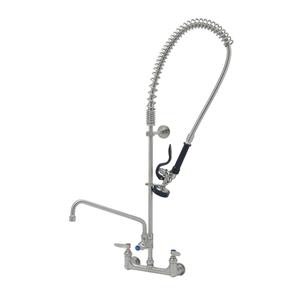 T&S Brass Eversteel Wall Mount Pre-Rinse Unit w/ 12" Swing Nozzle - S-0133-A12-B