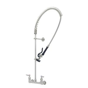 T&S Brass Eversteel Wall Mount Pre-Rinse Unit w/ 18" Riser - S-0133-B