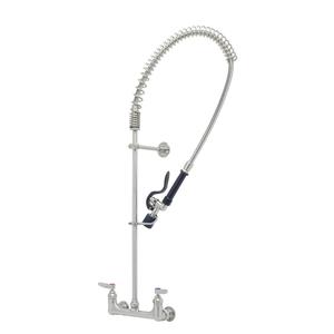 T&S Brass Eversteel Wall Mount Pre-Rinse Unit w/ 18" Riser - S-0133-BJ