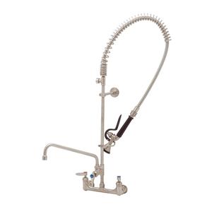 T&S Brass Eversteel Wall Mount Mixing Faucet w/ 12" Swing Nozzle - S-0133-12-CR-BYS-TGH