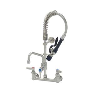 T&S Brass Eversteel Pre-Rinse Unit with 8in Swing Nozzle & Add-on Faucet - SMPM-8WLN-06 T&S Brass Eversteel Pre-Rinse Unit with 8in Swing Nozzle & Add-on Faucet - SMPM-8WLN-06