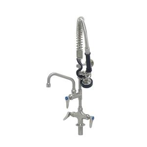 T&S Brass Eversteel Pre-Rinse Unit w/ 6" Swing Nozzle & Lever Handles - SMPK-2DLN-06
