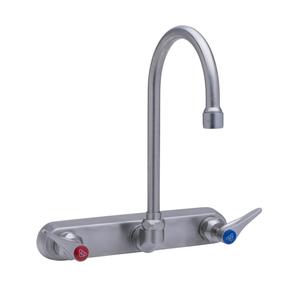 T&S Brass Eversteel Wall Mount 8in Workboard Faucet with 2.2 GPM Aerator - S-1147-CR 