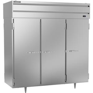 Beverage Air 74 Cubic Foot 6 Door Three Section Pass-Thru Refrigerator - PRD3HC-1AS