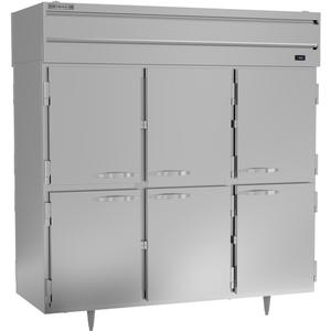 beverage-air 74cuft 12 Door Three Section Pass-Thru Refrigerator - PRD3HC-1AHS 