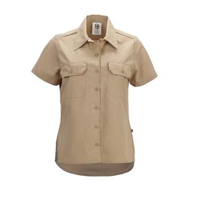 Mercer Culinary Metro Edge Series Khaki Women's Work Shirt with Mesh Back- XXL - M60350KH2X 