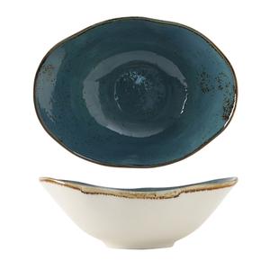 Tuxton China Inc Artisan Geode 20 oz. Azure Porcelain Capistrano Bowl - 1 Doz - GGE-403