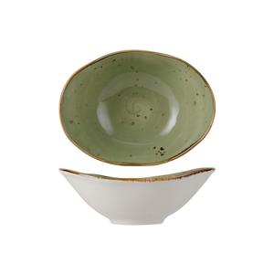 Tuxton China Inc Artisan Geode 20 oz. Olive Porcelain Capistrano Bowl - 1 Doz - GGO-403