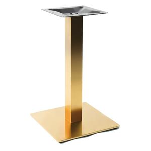 Art Marble 23" x 23" Stainless Steel #304 Grade Gold Dining Height Base - G05-23D