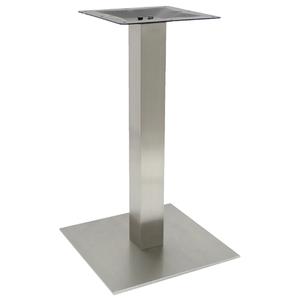 Art Marble 17in x 17in Square Stainless Steel Dining Height Table Base - SS05-17D 