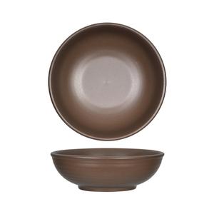 Tuxton China Inc Zion 26oz Matte Brown Porcelain Bowl - 1dz - VNB-260Y 