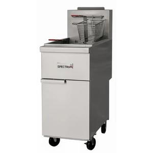 Winco Spectrum™ 40lb 3-Tube Natural Gas Deep Fryer - 90k BTU - NGGF-40-NG
