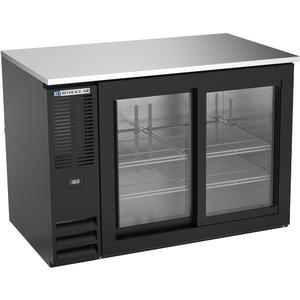 beverage-air 48in Black Coated Glass Door Back Bar Cooler with LED Lights - BB48HC-F-GS-B 