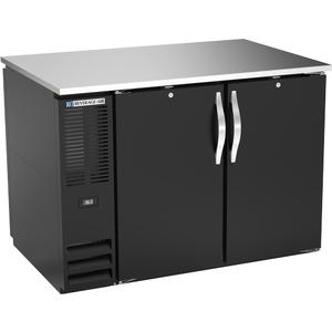beverage-air 48in Two-Section Black Pass-Thru Solid Door Back Bar Cabinet - BB48HC-F-PT-B 