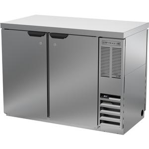 Beverage Air 48" Stainless Steel Solid Door Back Bar Cooler w/ LED Lights - BBN48HC-F-PT-S