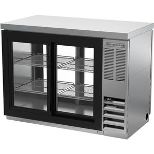 Beverage Air 48" Stainless Steel Sliding Glass Door Pass-Thru Bar Cooler - BBN48HC-F-GS-PT-S