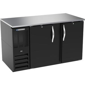 beverage-air 59in Black Solid Door Back Bar Cooler with LED Lighting - BB58HC-F-B 