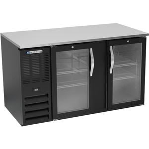 beverage-air 59in Two-Section Black Coated Glass Door Back Bar Cabinet - BB58HC-FG-B 