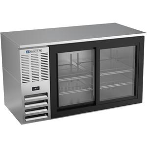 beverage-air 58in Stainless Steel Sliding Glass Door Back Bar Cabinet - BB58HC-F-GS-S 