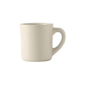 Tuxton China Inc DuraTux 9oz Amr White/Eggshell Ceramic Old Time Mug - 2dz - BEM-0802 
