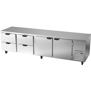 Beverage Air 119" Four-Section 52.5 cu. ft. Undercounter Refrigerator - UCRD119AHC-4