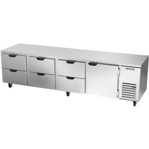 Beverage Air 119" Four-Section 52.5 cu. ft. Undercounter Refrigerator - UCRD119AHC-6