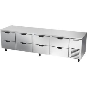 Beverage Air 119" Four-Section 8 Drawer Undercounter Refrigerator - UCRD119AHC-8