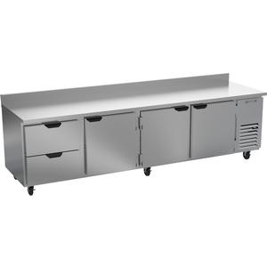 Beverage Air 119" Four-Section 2 Drawer / 3 Door Worktop Refrigerator - WTRD119AHC-2