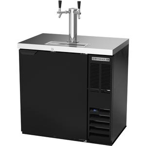 Beverage Air 36" Single Keg Black Exterior Direct Draw Draft Beer Cooler - DDN36HC-B
