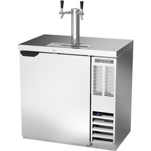Beverage Air 36" Single Keg Stainless Steel Exterior Draft Beer Cooler - DDN36HC-S