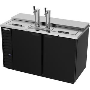 Beverage Air 59" Black Triple Keg Club Top Draft Beer Cooler - DD58HC-1-C-B