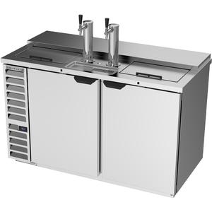 Beverage Air 59" Stainless Steel Triple Keg Club Top Draft Beer Cooler - DD58HC-1-C-S