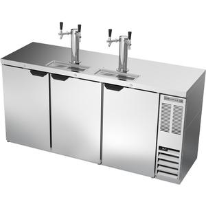 Beverage Air 72" Triple Keg Direct Draw Draft Beer Cooler w/ 2 Taps - DDN72HC-S