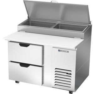 beverage-air 46in One-Section Refrigerated Pizza Prep Table with 2 Drawers - DPD46HC-2 