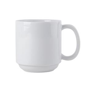 Tuxton China Inc DuraTux 11oz Porcelain White Stackable Yukon Mug - 2dz - BPM-110J 