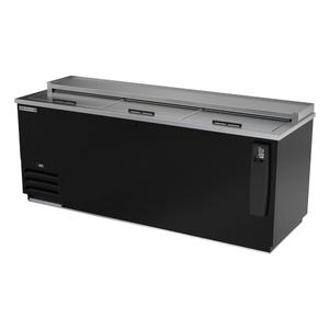 Beverage Air Frosty Brew™ 80" Black Flat Top Sliding Lid Bottle Cooler - DW79HC-B-29