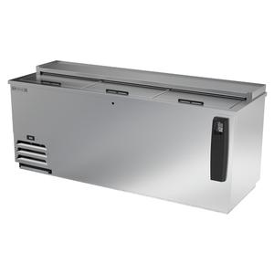 Beverage Air Frosty Brew 80" Flat Top Bottle Cooler w/ Stainless Exterior - DW79HC-S-29