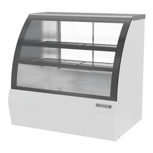 beverage-air 49in White Curved Glass Dry Deli Case with 2 Adjustable Shelves - CDR4HC-1-W-D 