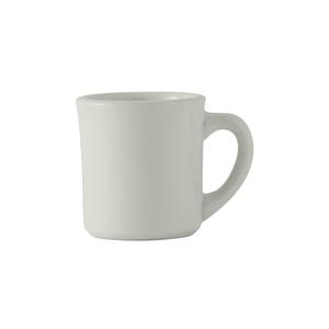 Tuxton China Inc DuraTux 9 oz. White Ceramic Old Time Mug - 2 Doz - BWM-0802