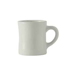 Tuxton China Inc DuraTux 9oz White Ceramic Diner Mug - 2dz - BWM-090B 