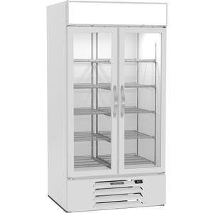 beverage-air MarketMax™ 39.5in White Glass Door Refrigerator Merchandiser - MMR35HC-1-W 