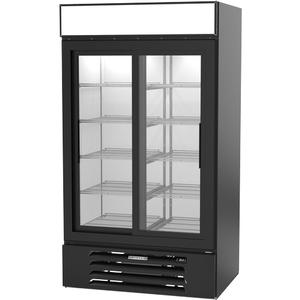 beverage-air MarketMax™ 43.5in Black Glass Door Refrigerator Merchandiser - MMR38HC-1-B 